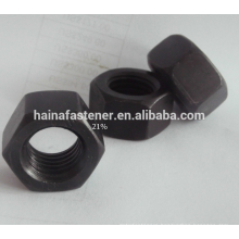 High Quality black hex nut,carbon steel black Hex Nut,black hex nuts